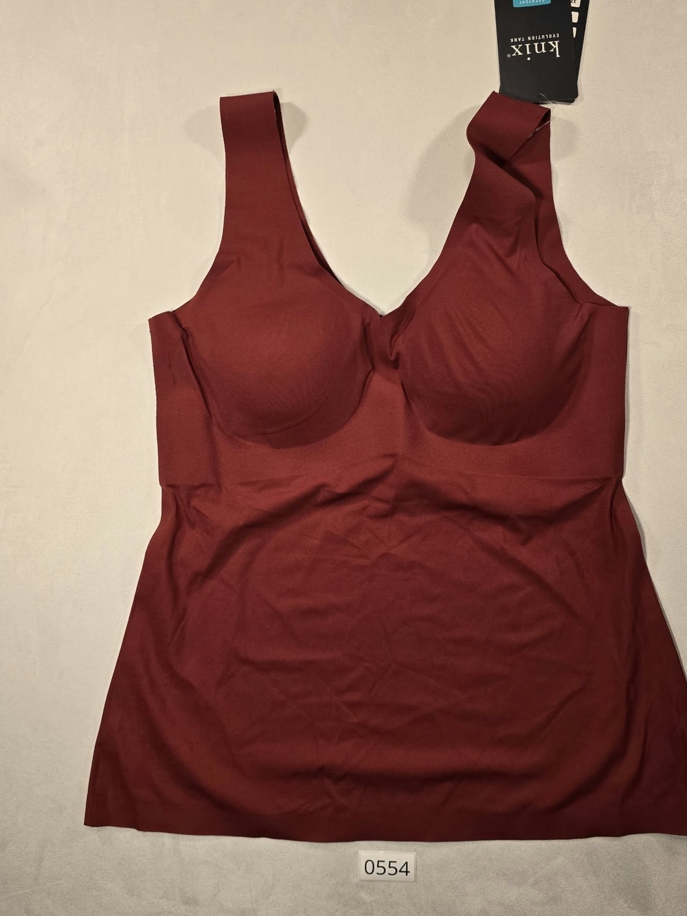 NWT Knix Evolution Tank Bra Camisole Top Crimson Red Size Medium